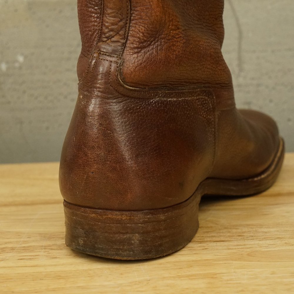 Bespoke Horse Equestrian Riding Boots Brown Leather Mens 8D Womens 9M - Picture 8 of 15